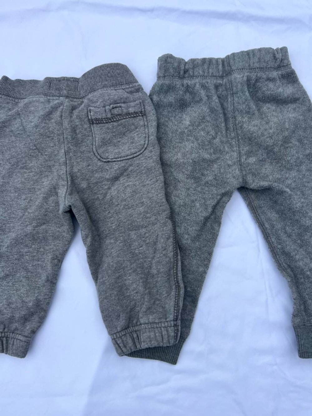 Boys 12M Grey Jogger Lot of 2 — OshKosh + Carter's — GUC - Picture 8 of 8